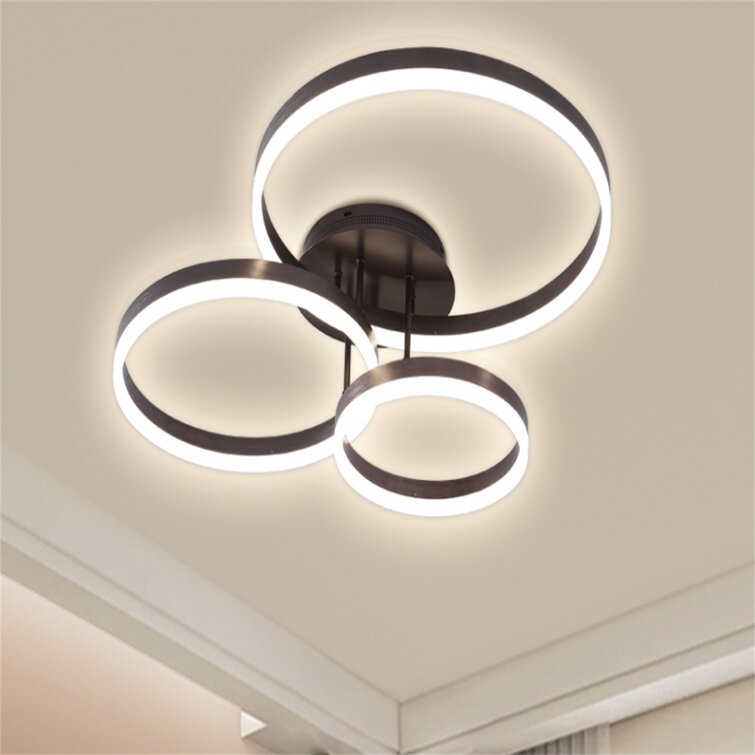 Shadavia Acrylic LED Flush Mount - Barwefurniture.com